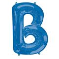 Anagram 34 in. Letter B Shape Foil Balloon Blue 86448